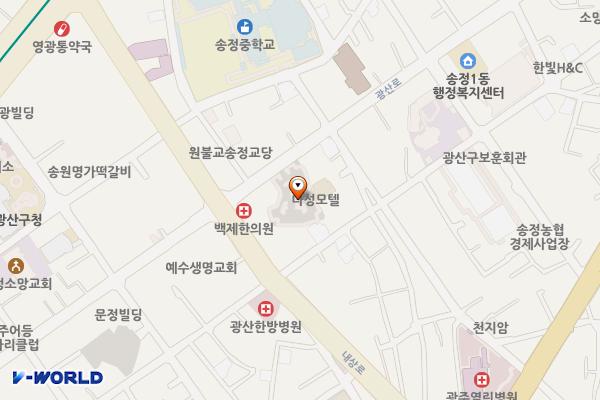 광산로 제2공영주차장 (급) 위치 지도 — 전남광주통합특별시 광산구 송정동 805-4