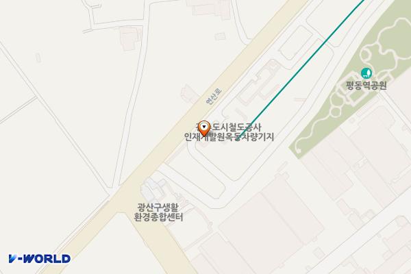 옥동차량기지 (급) 위치 지도 — 전남광주통합특별시 광산구 연산로 288