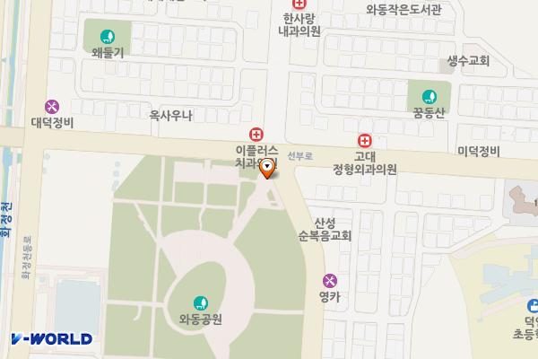 와동공원_경기도 (급) 위치 지도 — 경기도 안산시 단원구 와동공원로 109