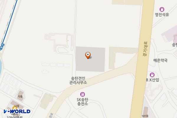 송탄임시화물 공영주차장_경기도 (급) 위치 지도 — 경기도 평택시 탄현로 399-9