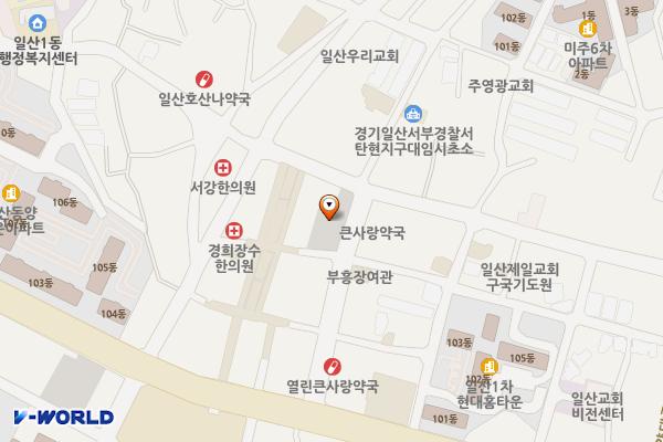 고양일산주차장 (급) 위치 지도 — 경기도 고양시 일산서구 원일로 86
