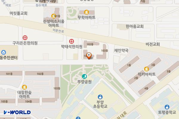 제3공영노외주차장 (급) 위치 지도 — 경기도 구리시 체육관로74번길 67