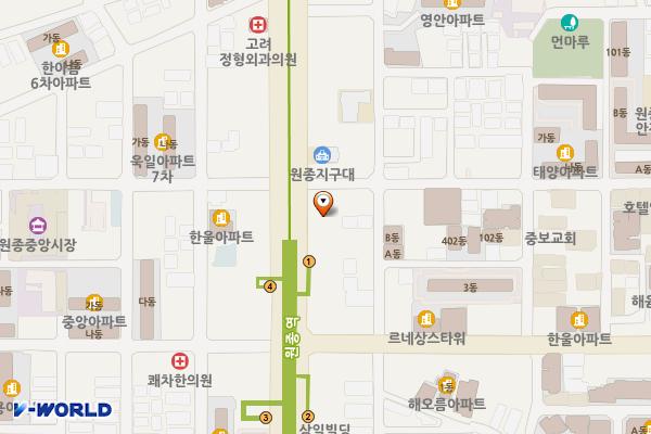 원종공영주차장 (급) 위치 지도 — 경기도 부천시 오정구 소사로 774