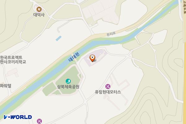 양지면삼북체육공원주차장 (급) 위치 지도 — 경기도 용인시 처인구 양지면 한터로 374