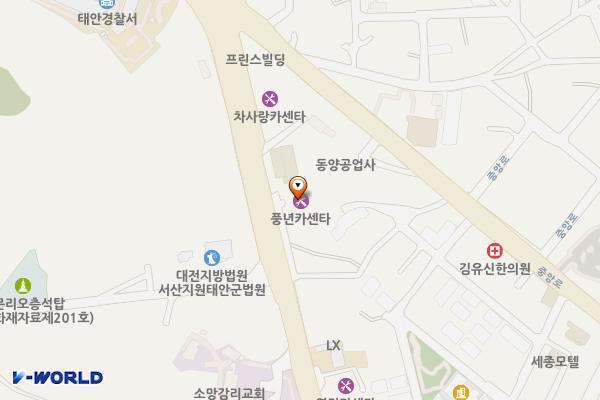 마린마트 옆 주차장 위치 지도 — 충청남도 태안군 태안읍 남문리 468