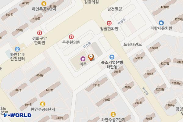 뉴코아팩토리아울렛 광명점 위치 지도 — 경기도 광명시 하안로287번길 8