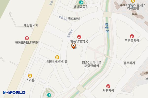 DMC스타비즈 6st 위치 지도 — 경기도 고양시 덕양구 꽃마을로 36