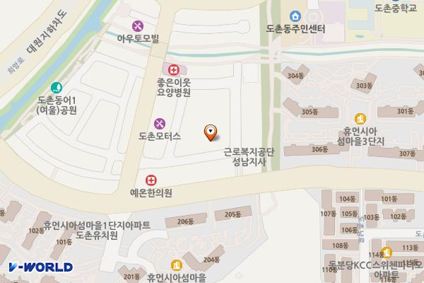 씨앤씨프라자 위치 지도 — 경기도 성남시 중원구 도촌로8번길 11