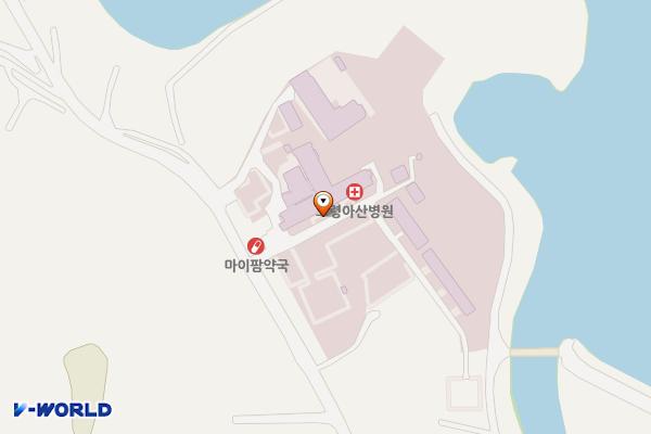 보령아산병원 기숙사동 지상주차장 위치 지도 — 충청남도 보령시 죽성로 136