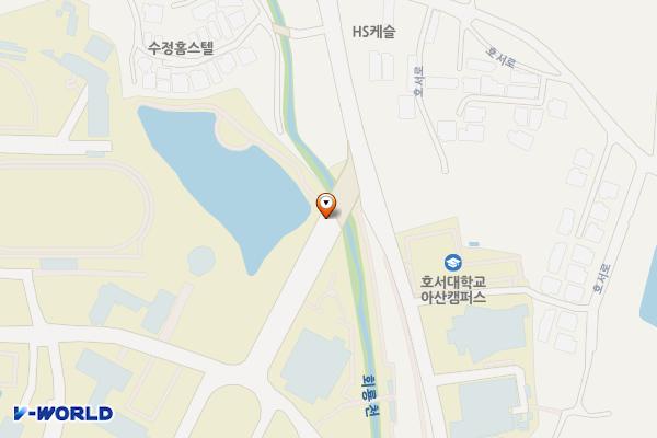 호서대학교 아산캠퍼스 교육문화관 (급) 위치 지도 — 충청남도 아산시 배방읍 호서로79번길 20