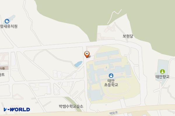 태안초등학교 뒤 주차장 위치 지도 — 충청남도 태안군 태안읍 남문리 317-2