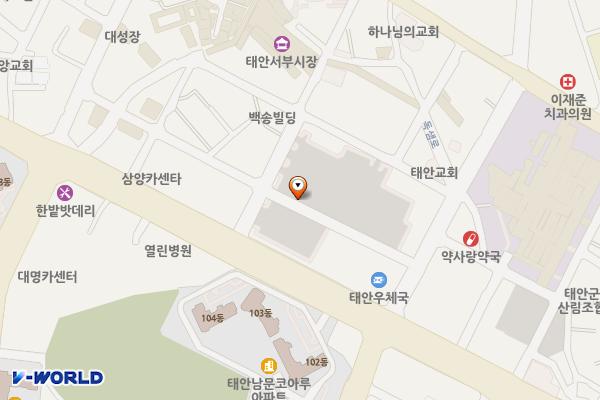 남문공영주차장 위치 지도 — 충청남도 태안군 태안읍 남문리 156-3