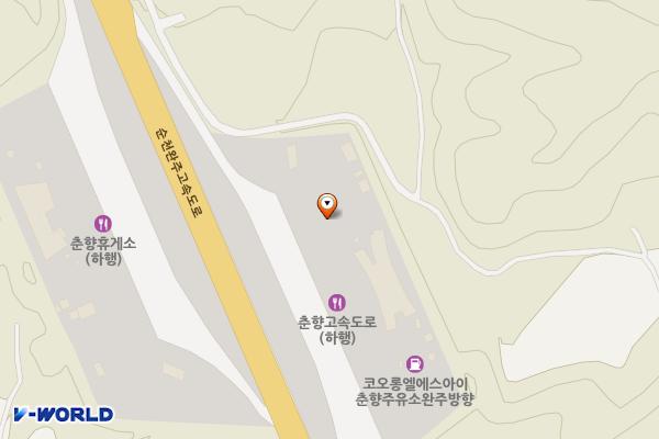춘향휴게소 (완주방향) (급) 위치 지도 — 전북특별자치도 남원시 수지면 순천완주고속도로 50