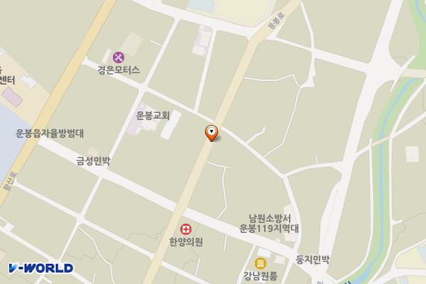 운봉읍 주차장 (급) 위치 지도 — 전북특별자치도 남원시 운봉읍 운봉로 710