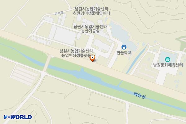 남원시농업기술센터 (급) 위치 지도 — 전북특별자치도 남원시 이백면 이백로 309
