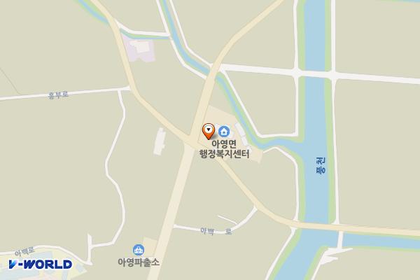 아영면행정복지센터 (급) 위치 지도 — 전북특별자치도 남원시 아영면 아백로 380