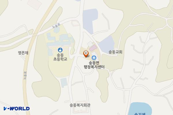 송동면행정복지센터 (급) 위치 지도 — 전북특별자치도 남원시 송동면 송기길 56