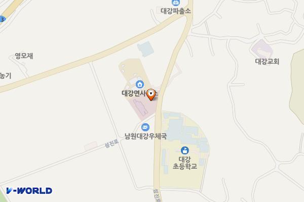 대강면행정복지센터 (급) 위치 지도 — 전북특별자치도 남원시 대강면 섬진로 865