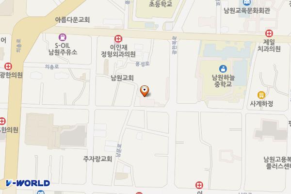 남원문화원(급) 위치 지도 — 전북특별자치도 남원시 광한북로 57