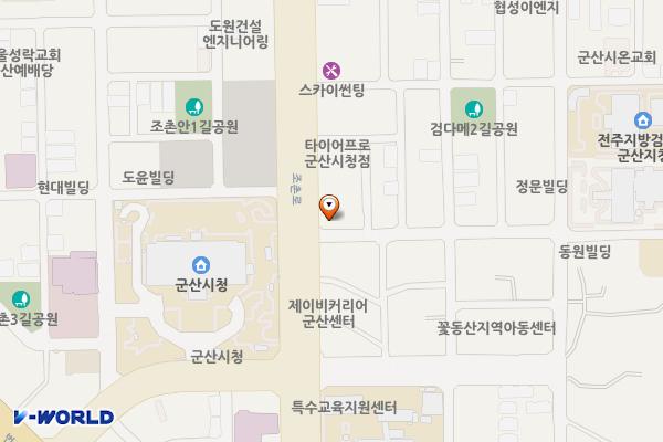 오피스디포 군산점 위치 지도 — 전북특별자치도 군산시 조촌로 46