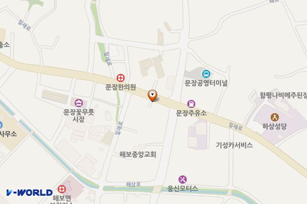 해보면 공영주차장 (급) 위치 지도 — 전남광주통합특별시 함평군 해보면 밀재로 1290-3