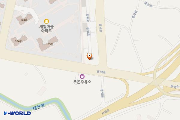 새빛마을 주변 3주차장 위치 지도 — 충청남도 태안군 태안읍 평천리 1512