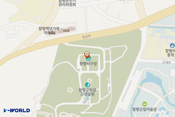 화양근린공원2 위치 지도 — 전남광주통합특별시 함평군 함평읍 수호리 110