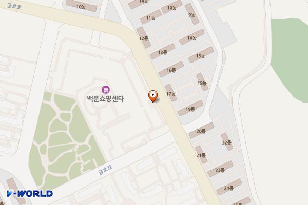 백운쇼핑센터 (급)_포스코 위치 지도 — 전남광주통합특별시 광양시 폭포사랑길 99 (금호동)