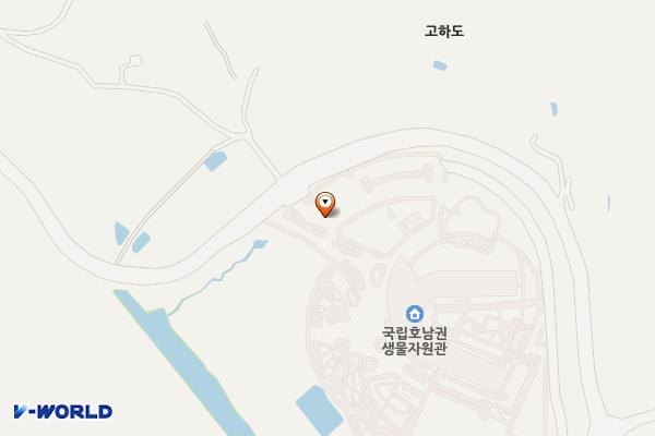 국립호남권생물자원관 (급) 위치 지도 — 전남광주통합특별시 목포시 고하도안길 99