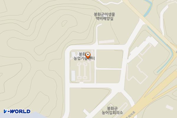 봉화군농업기술센터 (급) 위치 지도 — 경상북도 봉화군 봉성면 금봉리 904 봉화군농업기술센터