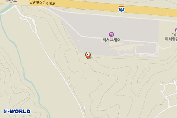 화서휴게소 (영덕방향) (급) 위치 지도 — 경상북도 상주시 화서면 터골길 51-25