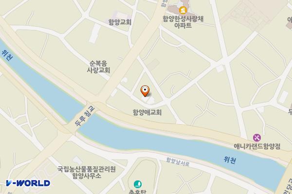 함양 다온채빌라 위치 지도 — 경상남도 함양군 함양읍 용평7길 7