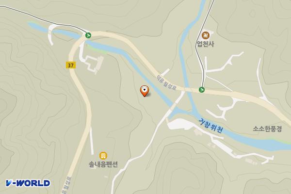 북상 황점(급) 위치 지도 — 경상남도 거창군 북상면 월성리 1783