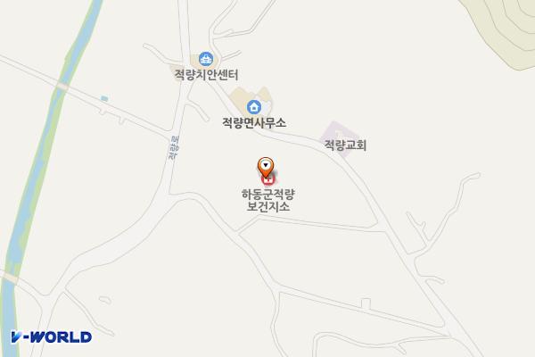 적량면보건지소 위치 지도 — 경상남도 하동군 적량면 적량로 88