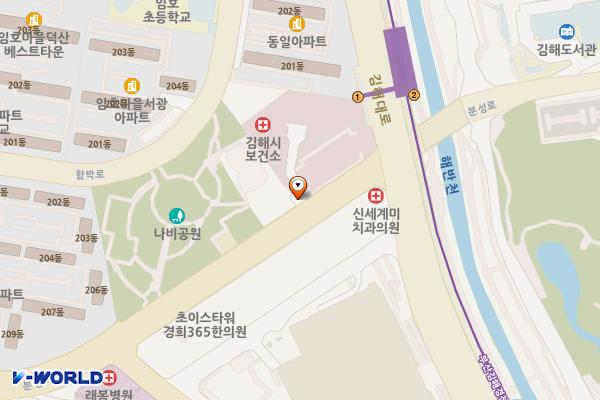 김해시보건소 위치 지도 — 경상남도 김해시 분성로 227