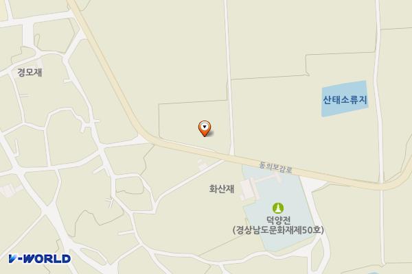 산청 덕양전 앞 주차장 위치 지도 — 경상남도 산청군 금서면 화계리 361-1