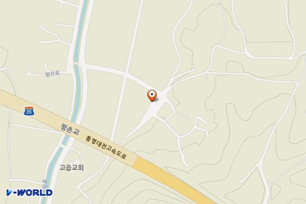 산청 율촌마을회관 위치 지도 — 경상남도 산청군 생초면 갈전리 487-1