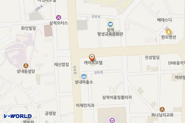 척주로 주차장 위치 지도 — 강원특별자치도 삼척시 척주로 6