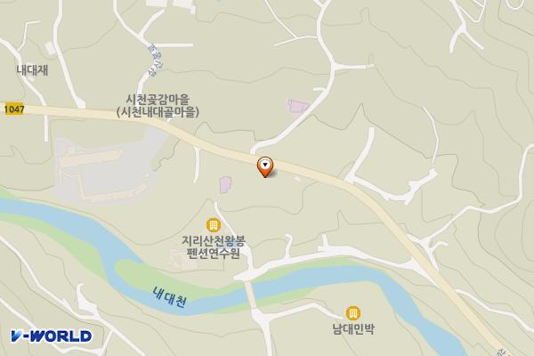 산청 시천면 내대마을 위치 지도 — 경상남도 산청군 시천면 내대리 587-42