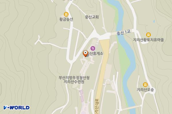 중산시외버스터미널 위치 지도 — 경상남도 산청군 시천면 지리산대로 520