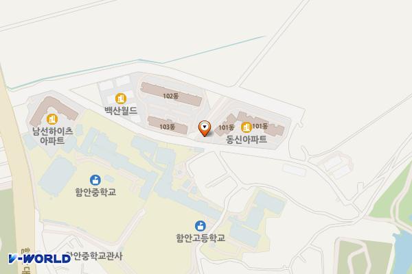 동신아파트 공영주차장 위치 지도 — 경상남도 함안군 가야읍 도항2길 57