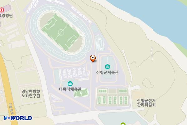 산청공설운동장 (급) 위치 지도 — 경상남도 산청군 금서면 매촌리 1 산청공설운동장