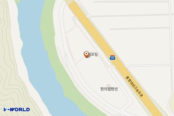 래프팅타운 (급) 위치 지도 — 경상남도 산청군 산청읍 꽃봉산로34번길 77