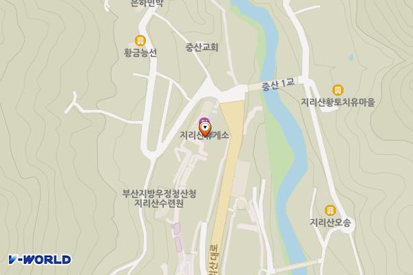 중산시외버스터미널 (급) 위치 지도 — 경상남도 산청군 시천면 지리산대로 520