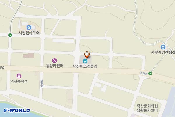 덕산버스정류장 (급) 위치 지도 — 경상남도 산청군 시천면 사리 726-28
