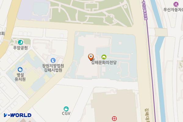 김해문화의전당 (급) 위치 지도 — 경상남도 김해시 김해대로 2060