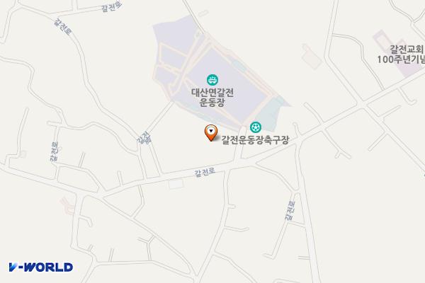 갈전운동장 공영주차장 위치 지도 — 경상남도 창원시 의창구 대산면 갈전리 888-3