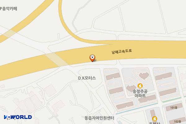 동읍 자여마을 공영주차장 위치 지도 — 경상남도 창원시 의창구 동읍 송정리 108-3, 공영주차장