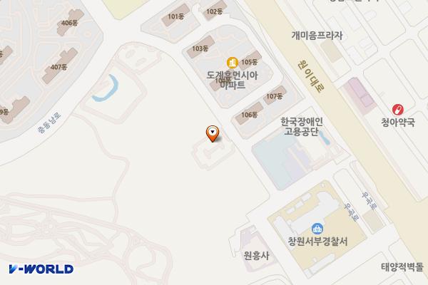 유니시티 주차장(342) 공영주차장 위치 지도 — 경상남도 창원시 의창구 도계동 915-5, 공영주차장