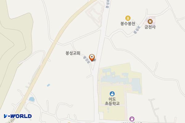 봉성문화주택1차 위치 지도 — 제주특별자치도 제주시 애월읍 봉성로 85